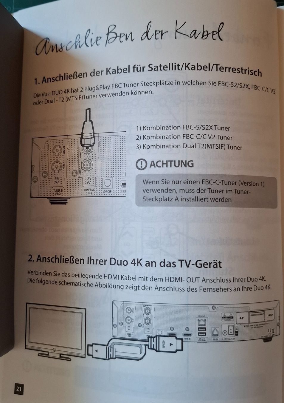 Vu Receiver: Satelliten Receiver VU+DUO 4K – Gebraucht aus Faoug von Franz54 6