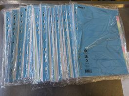 20 Pack Biella Karton Register blanko, Teilung 1-10