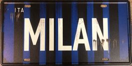 Inter Mailand Ortsschild Blechschild Sommer San Siro Adriano