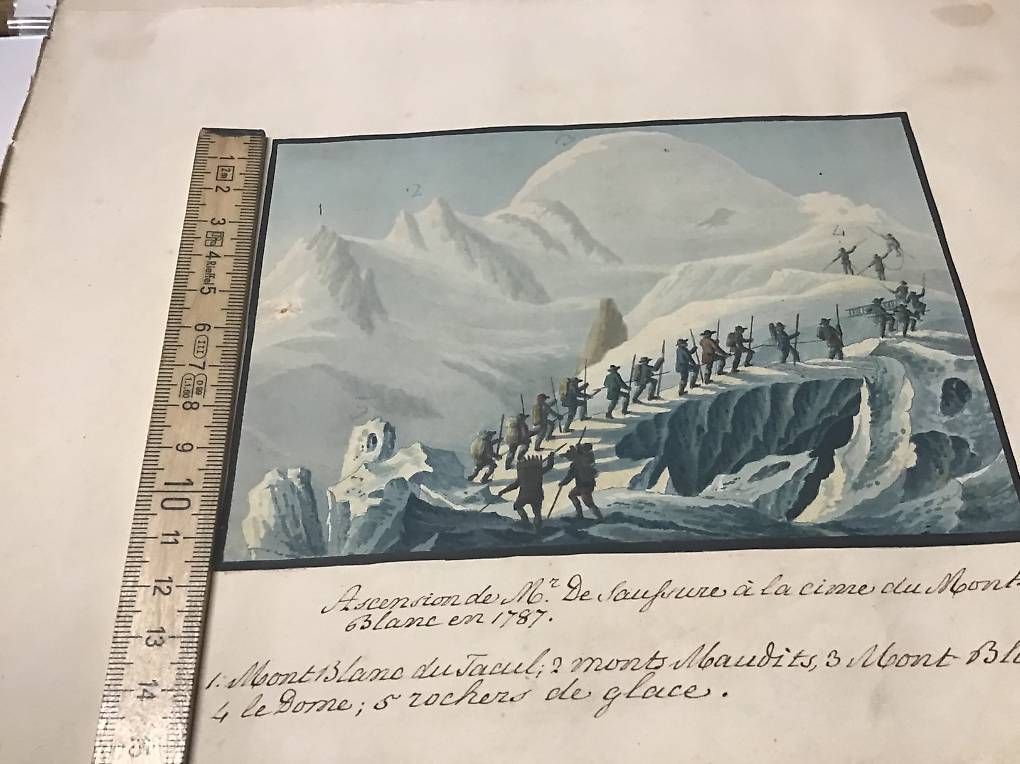 Dipinti: Montée de M.Saussure au Mont-Blanc en 1787 – Usato da Bulle venduto da pmcavalheiro 4