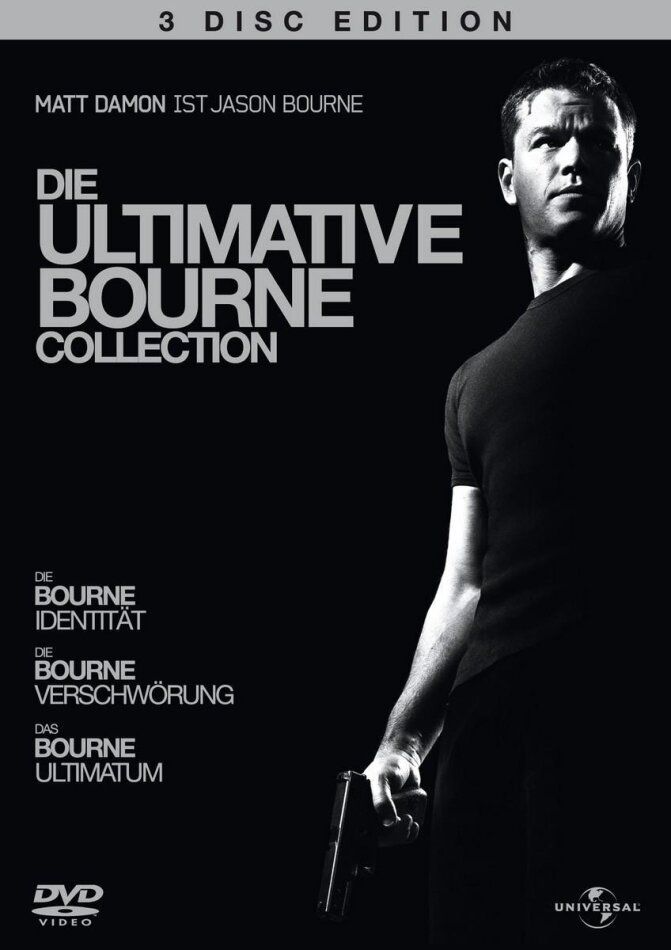 Tutti i DVDs: Die Ultimative Bourne Collection - Bourne 1-3 (Amaray 3 DVDs – Nuovo (secondo la descrizione) da Bern venduto da Frebo