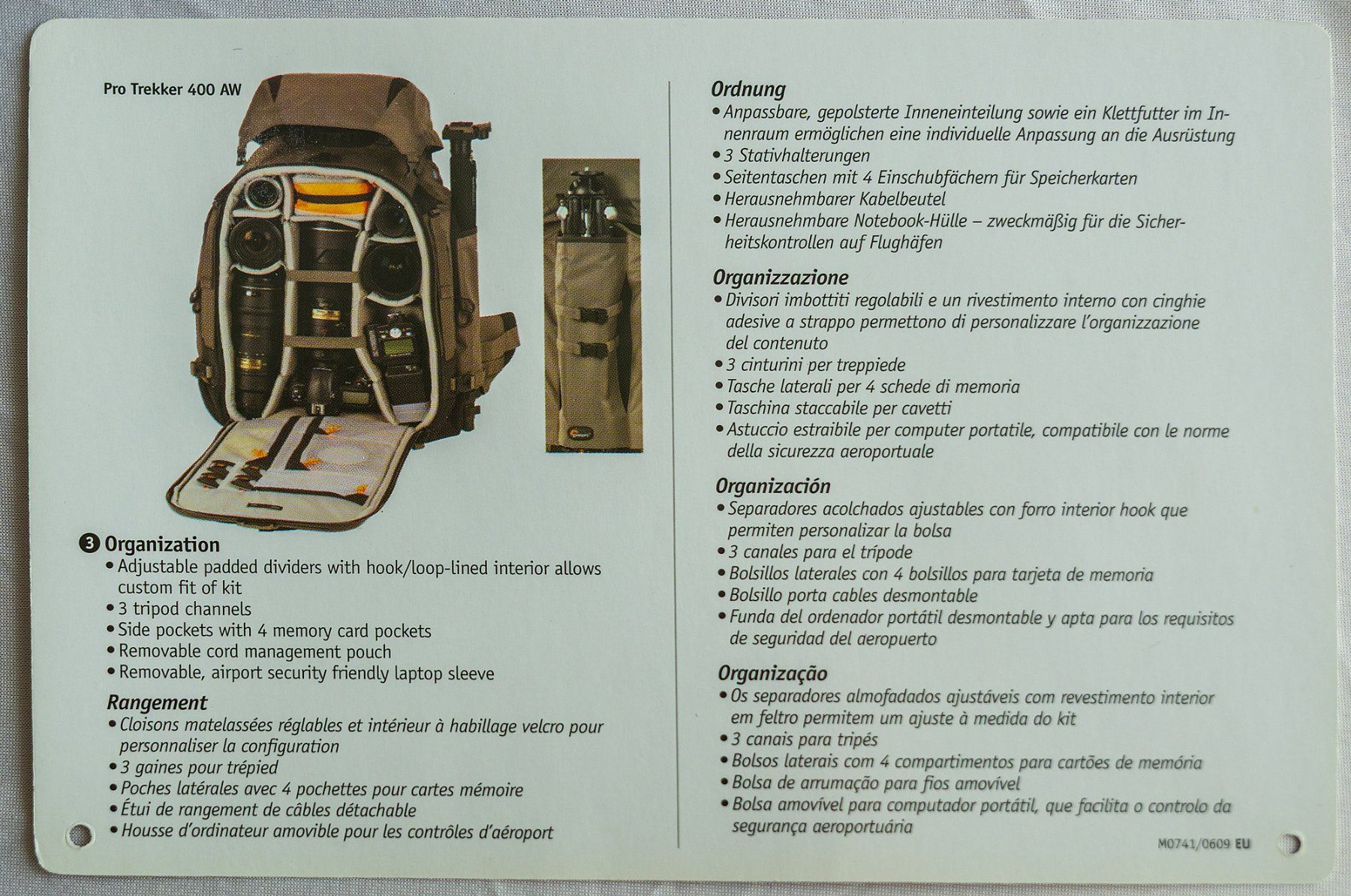 Lowepro Rucksäcke: Fotorucksack Loewepro Pro Trekker 400 AW – Gebraucht aus Fällanden von Frank14 1