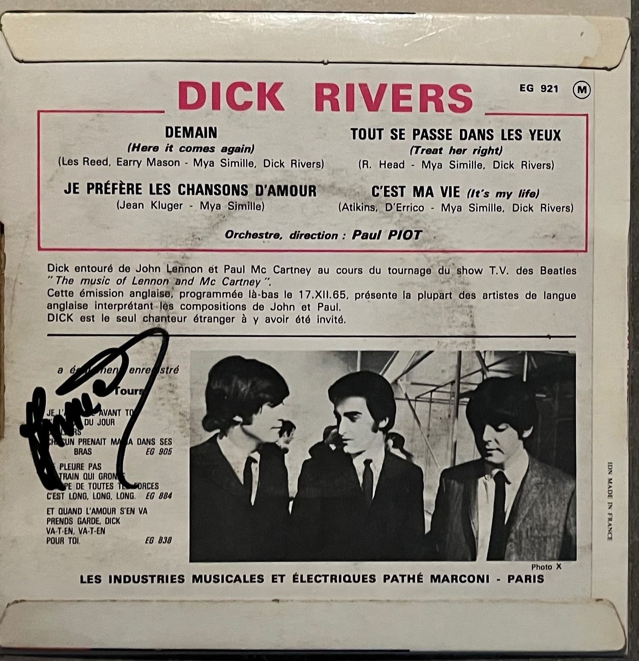 Schallplatten: DICK - DEMAIN – Gebraucht aus Bussigny von vinyl-pas-cher 1