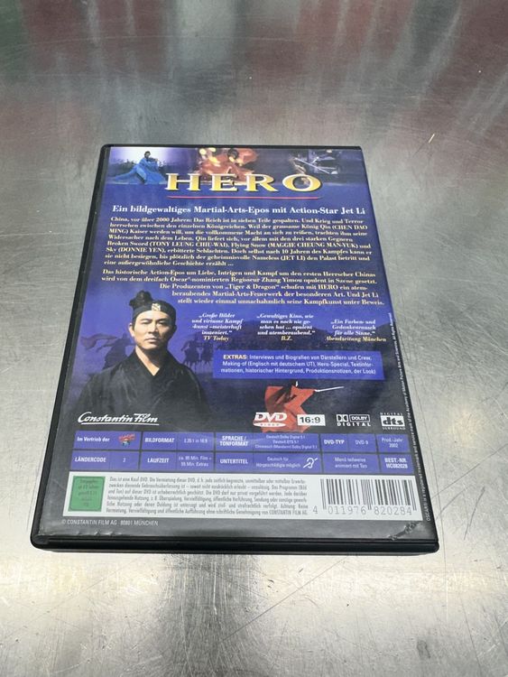 DVD " HERO " mit Jet Li *** Martial Arts Film Kaufen auf Ricardo