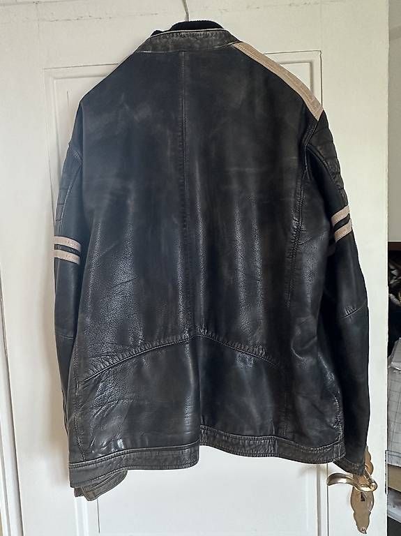 Jacken: Camp David schwarze Lederjacke im Bikerstill 2XL – Gebraucht aus Allschwil von wol_s5qd 1