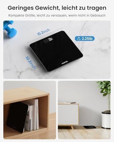Personenwaagen: Personenwaage Digital Bluetooth Körperfe Körperfettwaage – Neu und originalverpackt aus Hundwil von Mr.Wong 7