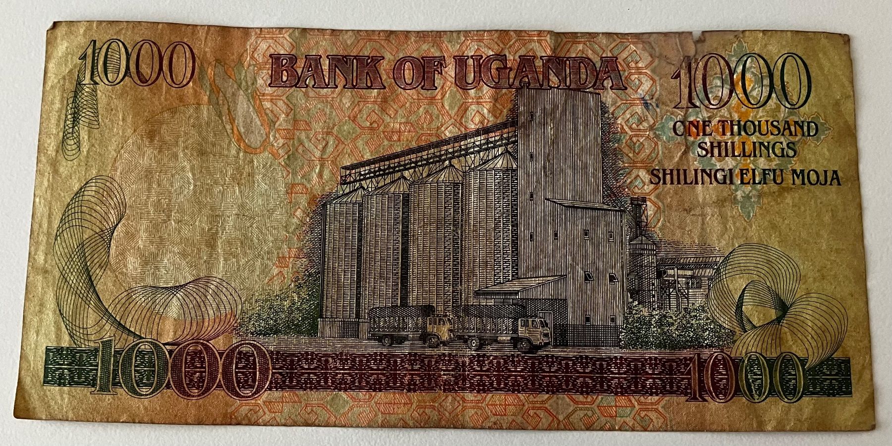 Banconote: Uganda 1000 Shillings 1996 – Usato da Algetshausen venduto da Carrhard 1