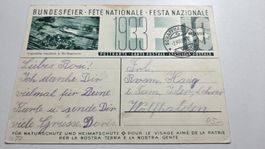 1933 Bundesfeierkarte 58 q KW 60