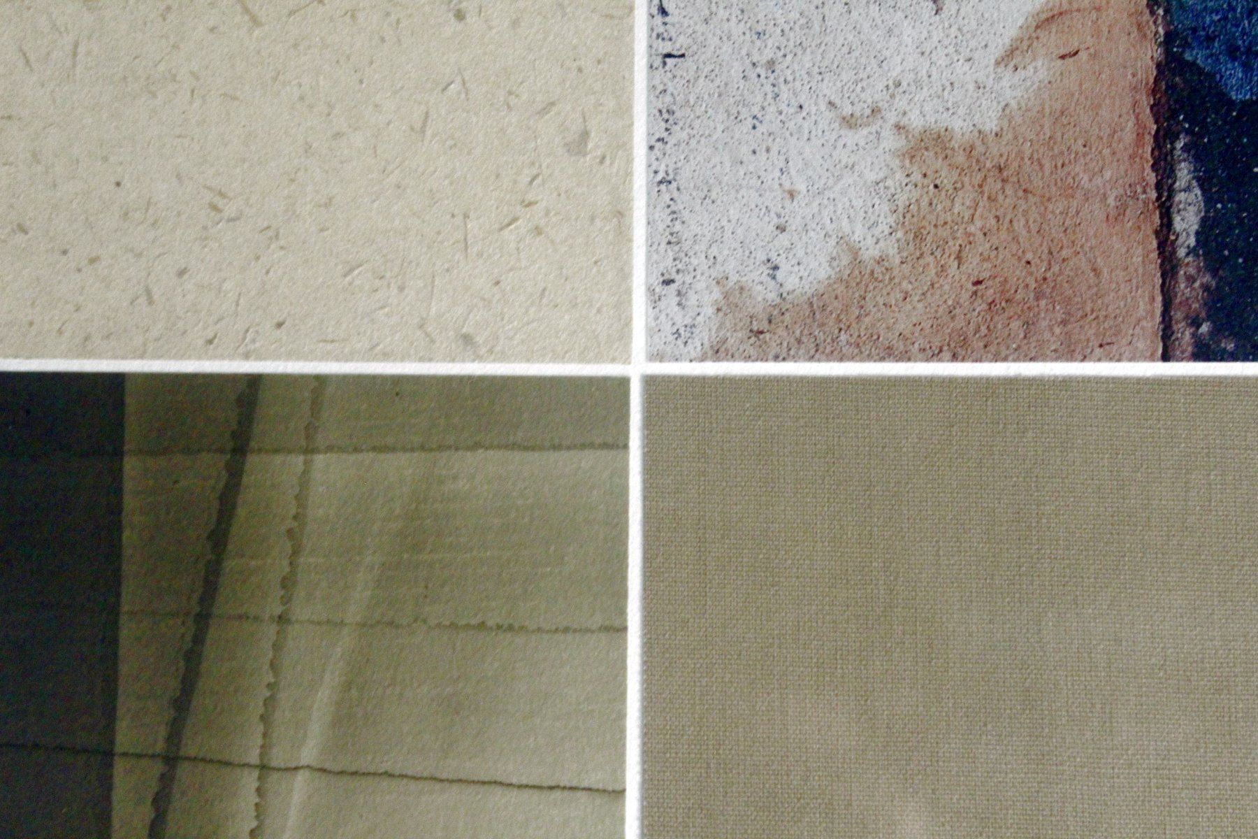 Tableaux: 4x Gemälde / Collage, ELEMENTE, signiert & gerahmt, 2008 – D'occasion à Bern par Vitaneuf