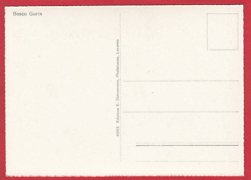 Cartoline postali: BOSCO-GURIN, GROSSFORMAT – Usato da Grüningen venduto da Kartenlaube 1