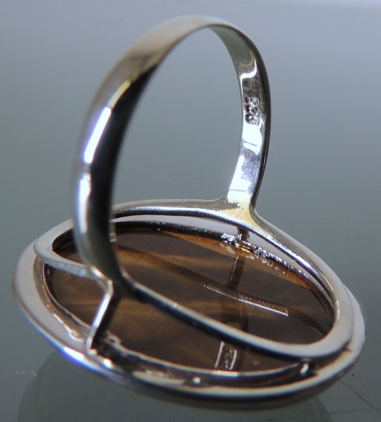 Anelli: Silber 925 Tigerauge Fingerring Gr. 59 – Nuovo e nell'imballaggio originale da Waldenburg venduto da schaller707 5