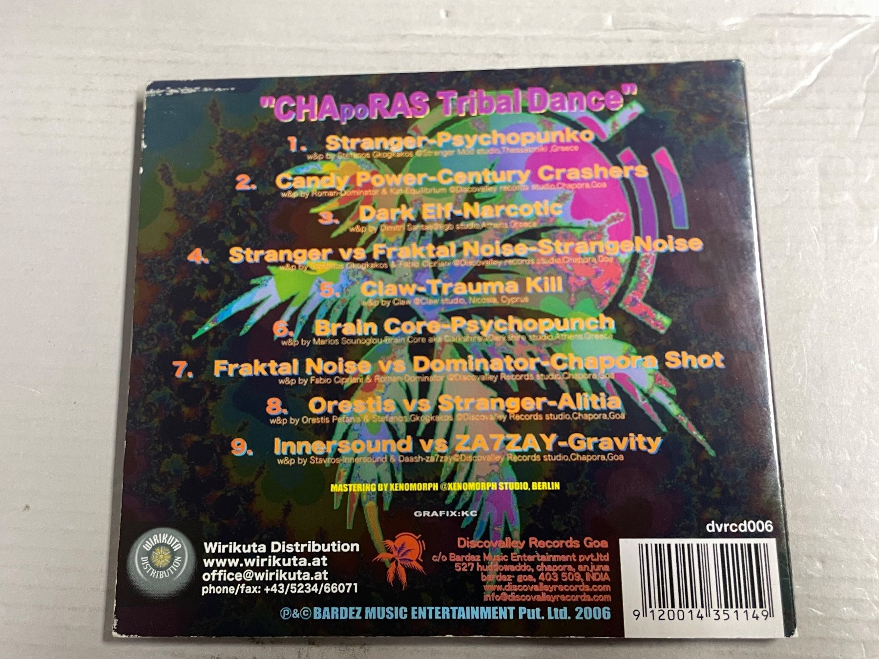 CD: Chaporas Tribal Dance - Electronic Psy – Usato da Muri b. Bern venduto da AdidasCollector 3