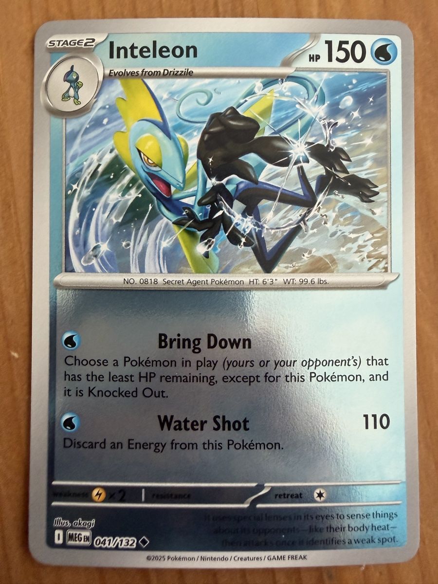 Pokémon Carte collezionabili: Inteleon (MEG041) – Nuovo (secondo la descrizione) da Vevey venduto da Matx