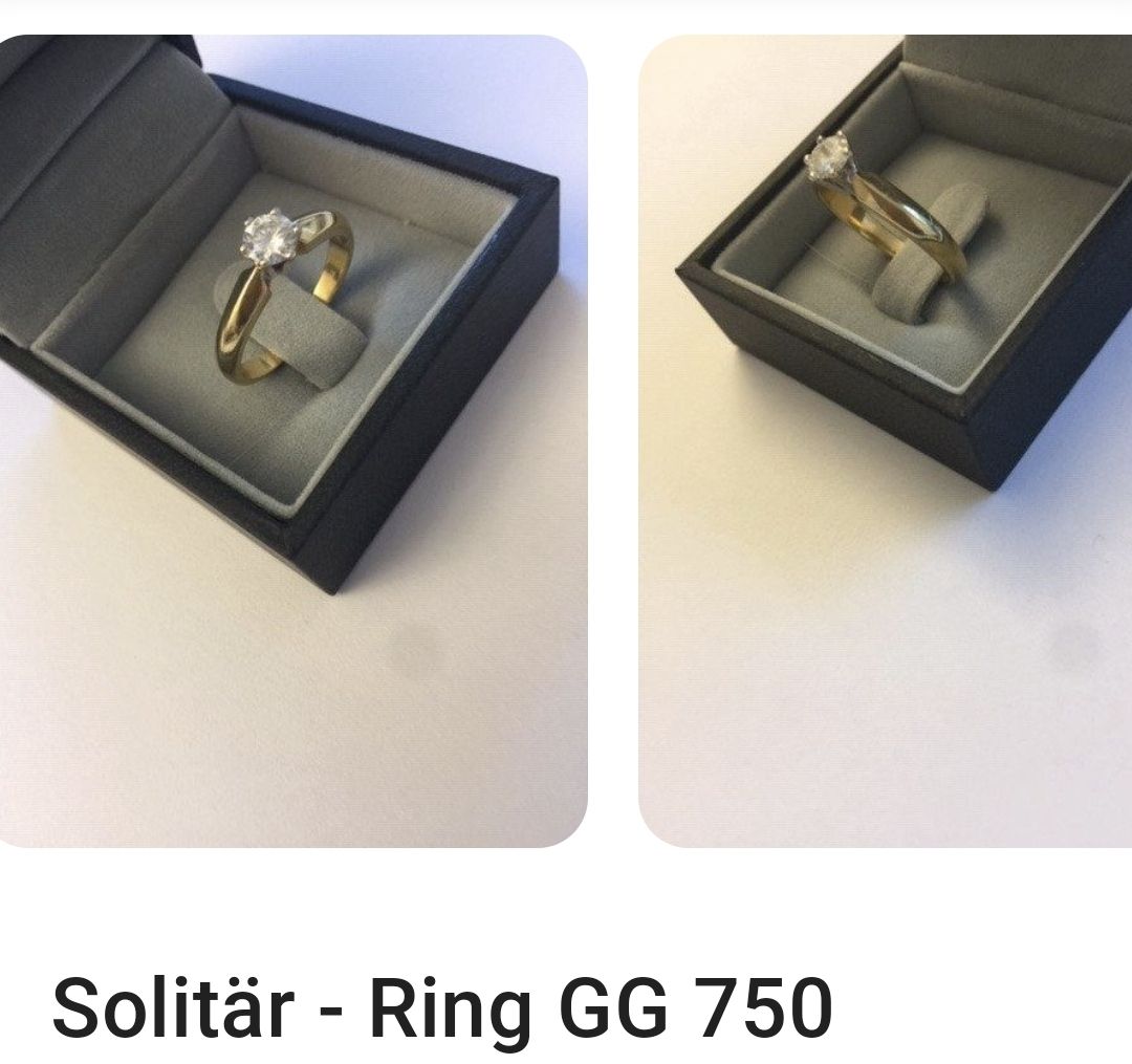 Anelli: Solitärring Gelbgold Gr. 56 – Usato da Wiesendangen venduto da A1R1 2
