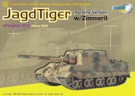 Dragon Jagdtiger Porsche Version mit Zimmerit Panzer WW 1/72