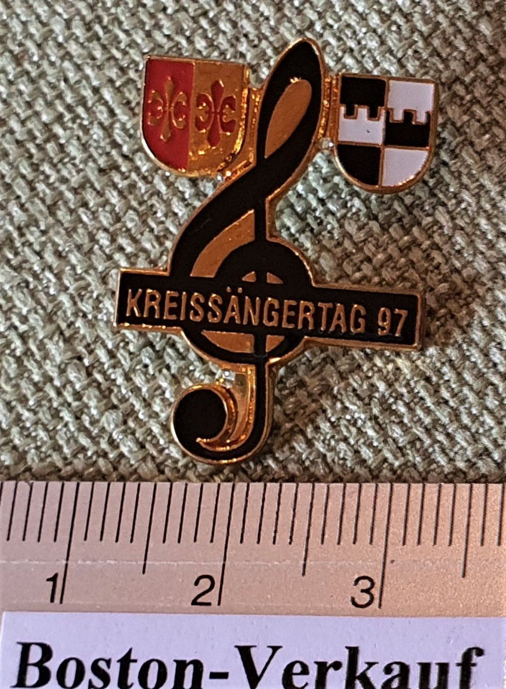 Kaffeerahmdeckel: D421 - Pin Kreissängertag Switzerland – Gebraucht aus Reinach BL von Boston-Verkauf 2