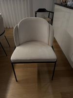 Esstisch-Stühle aus Bouclé, 4 Stück - super bequem