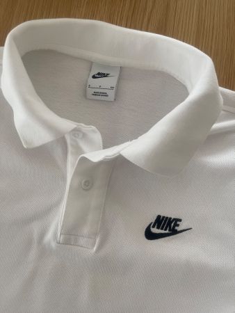 Original Nike Polo Shirt weiss Gr. S