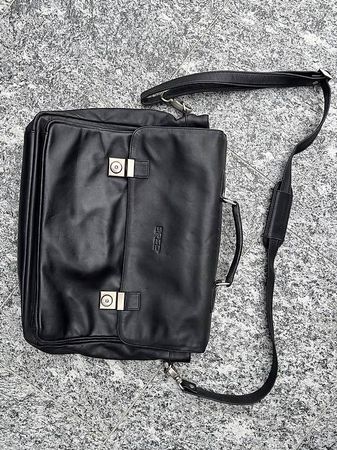 Aktentasche, edel, Leder schwarz 