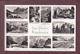 Stockbahn KANDERSTEG - 9 Bilder - 1964