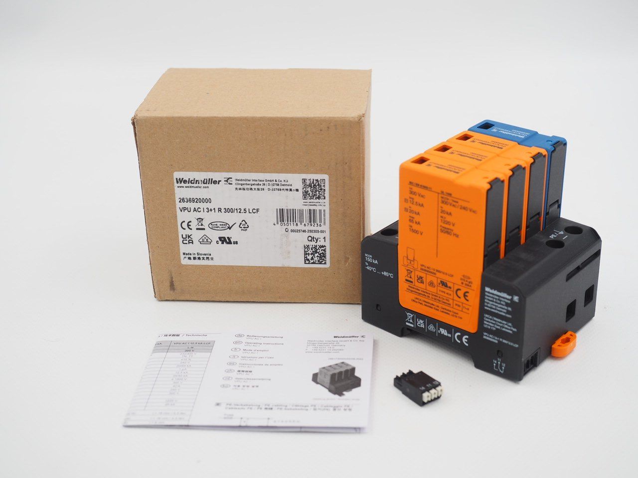 Elektronikbauteile: WEIDMÜLLER  Überspannungsableiter (20994) – Neu und originalverpackt aus Zürich von fundsachenverkauf