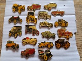 lot pins anciennes voitures collection oldtimer 19 pièces