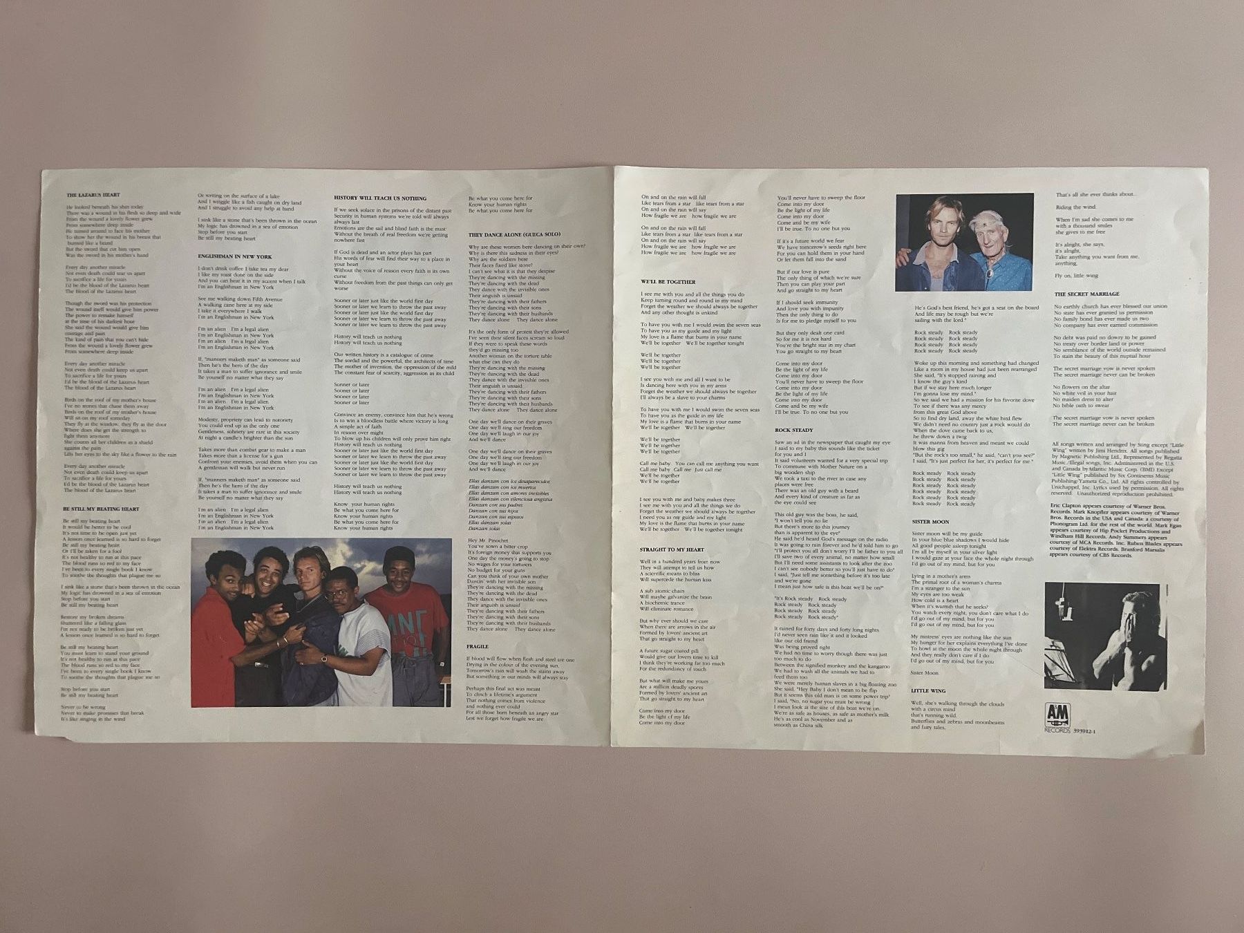 Schallplatten: Sting –  ...Nothing Like The Sun VG+/VG+ – Gebraucht aus Zürich von bkudrzycki 4