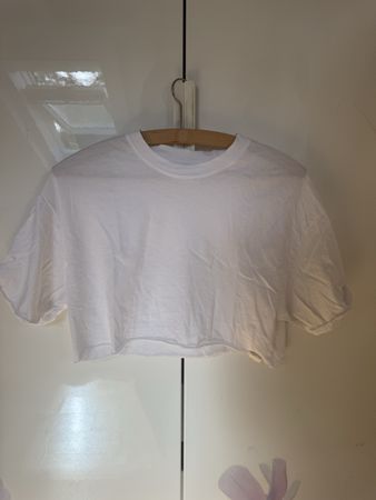 Bershka Crop Top weiss Grösse XS guter Zustand