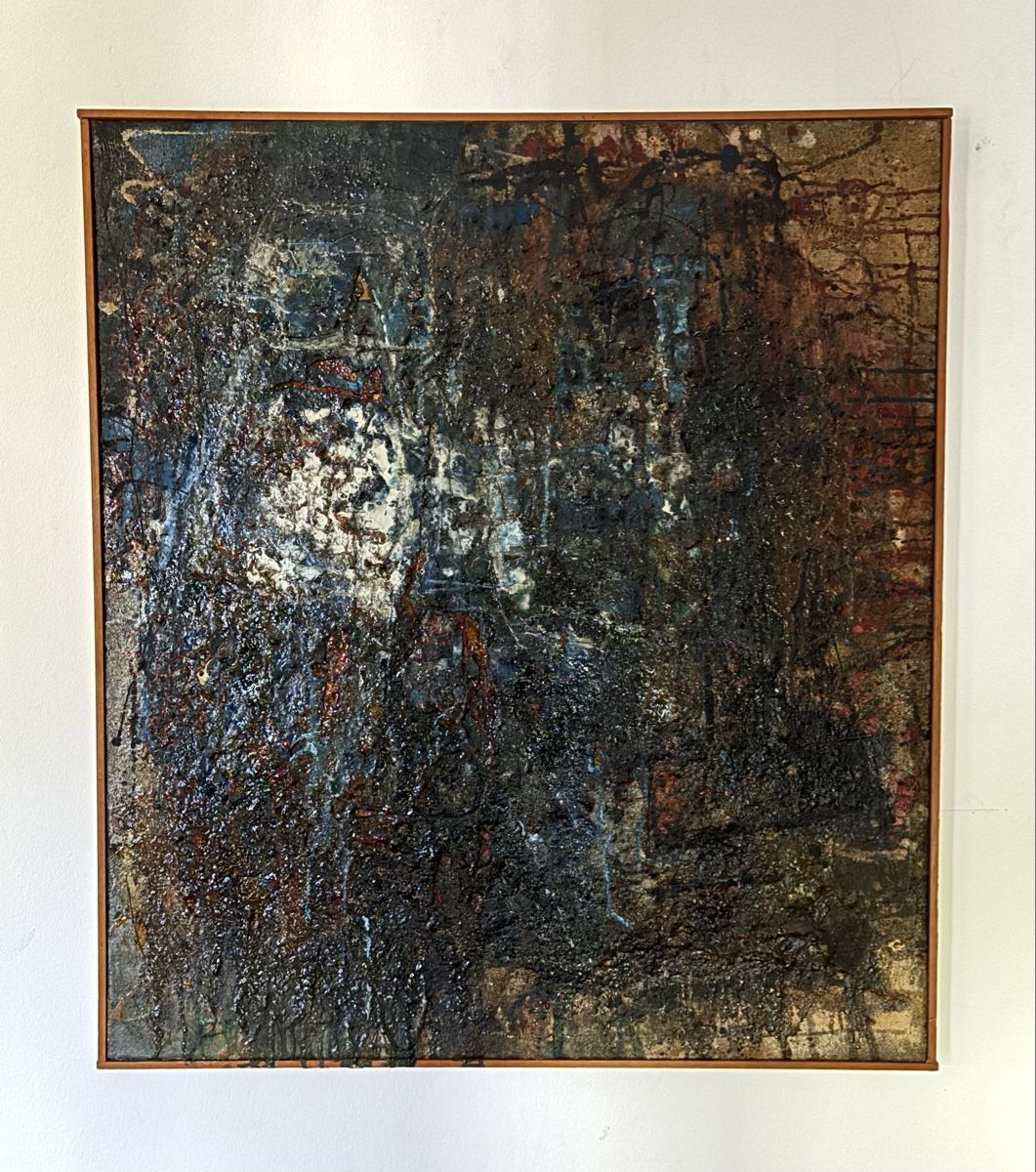 Gemälde: Abstract materialist mid century painting – Gebraucht aus Lugano von rrkivio