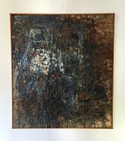 Abstract materialist mid century painting