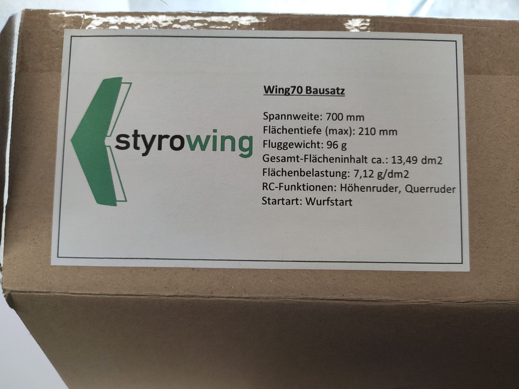 Modellismo RC: Styrowing Bausatz – Nuovo (secondo la descrizione) da Thun venduto da fpvnoob95 2