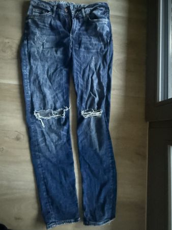 H&M Boyfriend Jeans, Grösse 26/32, Used Look, Top!