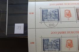 Österreich gest. 200Jahre Burgth+ Wappen  Karte 39+40