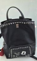 Schwarzer Desigual Rucksack mit Mickey Mouse Nieten