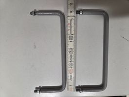 2x Möbelgriff Aparatengriff Griff Grau Metall 120mmx40mm M4