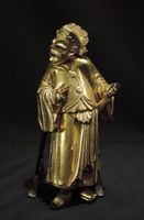 vergoldete China Holzfigur, Skulptur, Qing-Dynastie