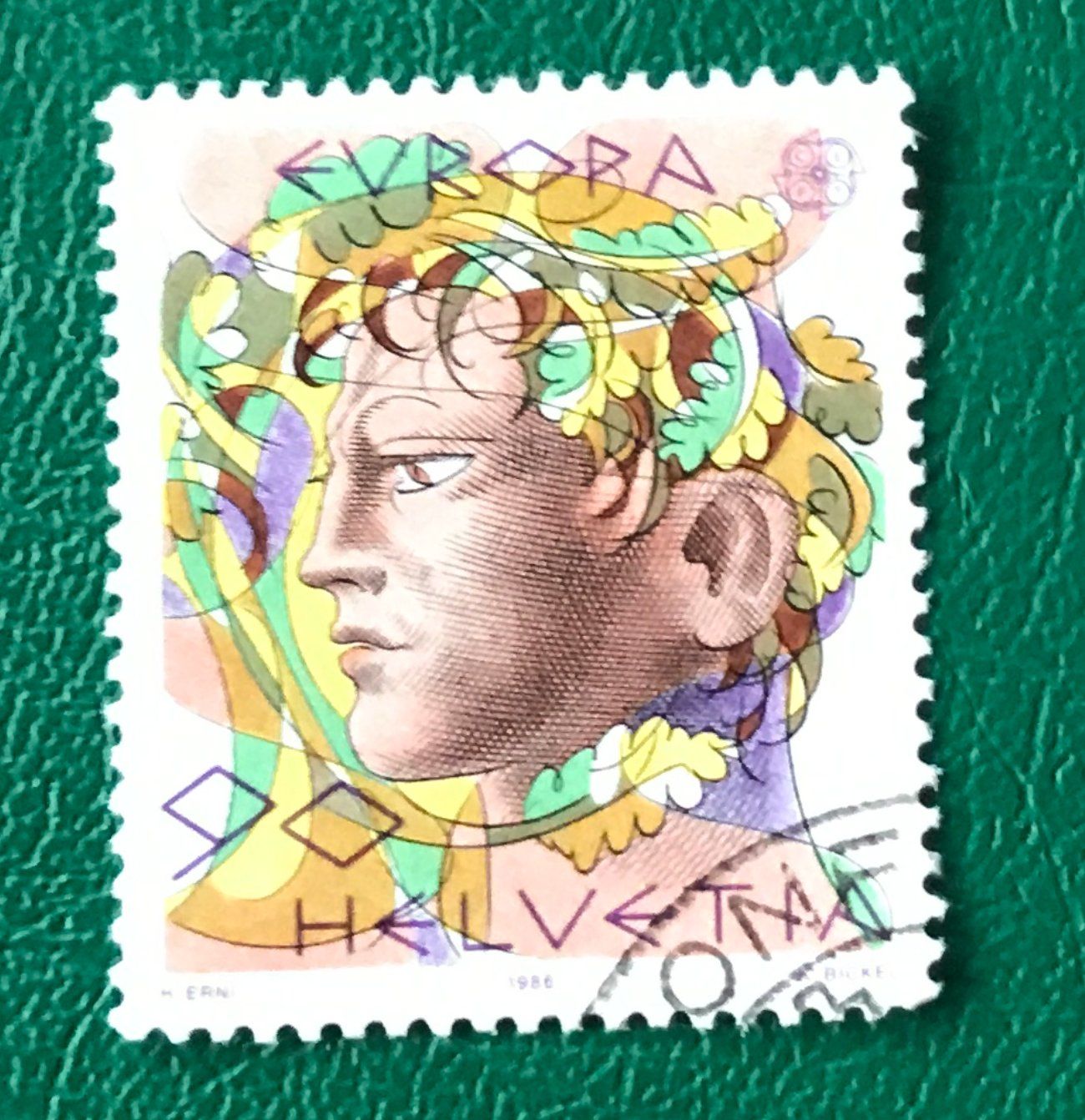 Tutti i francobolli: Nr.726 mit Stempel Männerkopf 1986   – Usato da Aarau venduto da Billa007
