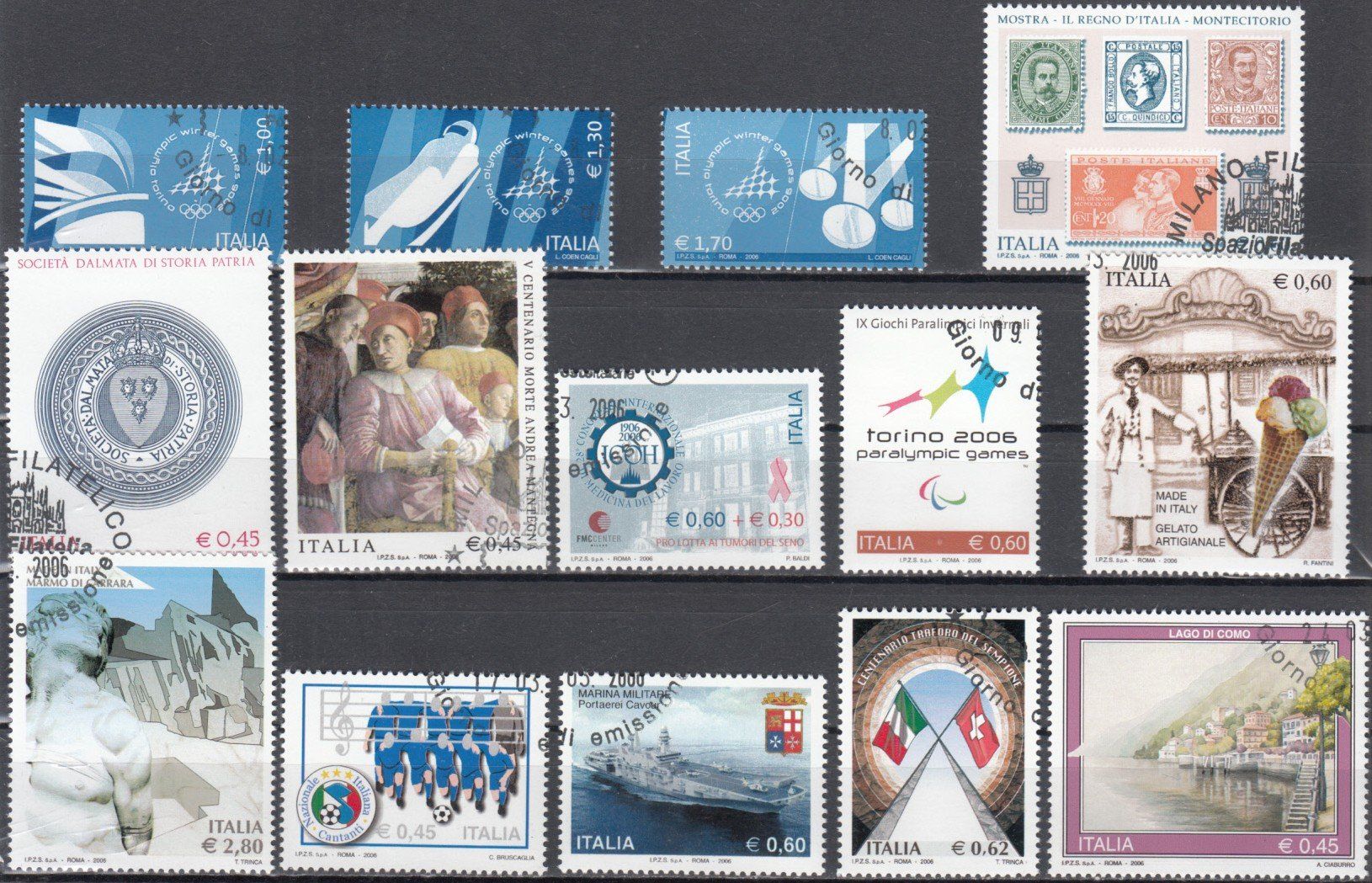 Tutti i francobolli: Italien 2006 mit ET – Usato da Bürglen TG venduto da StampGraf 3