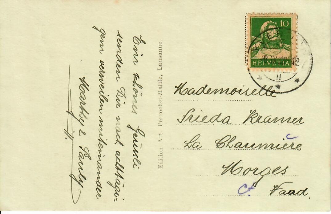 Cartoline postali: Yverdon – Usato da Hochdorf venduto da Ziegel-16 1