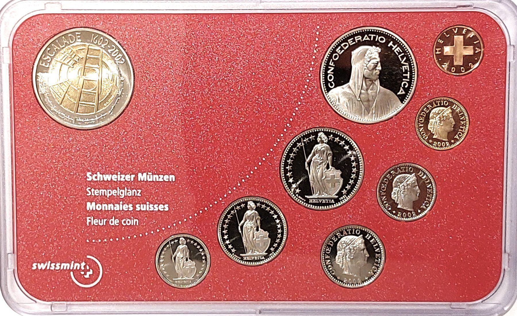 Tutti le monete: Münzsatz Schweiz 2002 stgl. – Nuovo (secondo la descrizione) da Arch venduto da coinsandmore 3