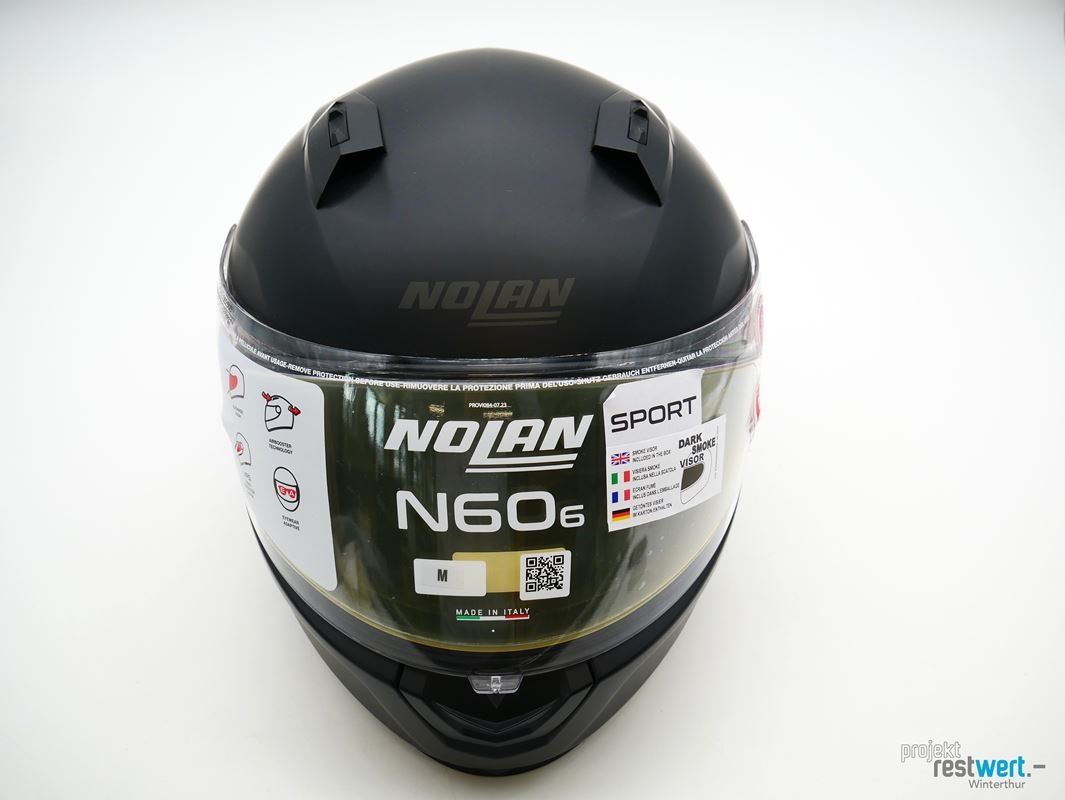 Helme & Visiere: NOLAN  N60-6 Motorradhelm schwarz Gr. M – Neu (gemäss Beschreibung) aus Winterthur von Restwert_Winterthur