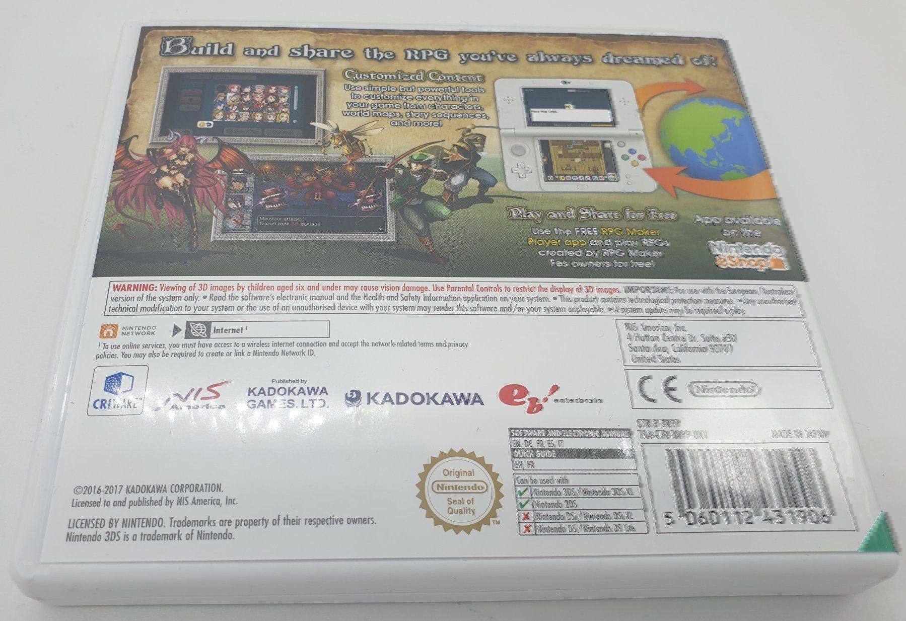 Giochi: RPG Maker Fes 3DS – Usato da Genève venduto da Cardtreasure 2