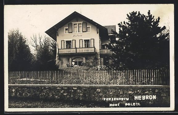 Cartoline postali: St. Imier, Ferienheim Hebron mit Garten – Usato da Berlin venduto da bartko-reher