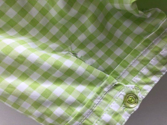 Camicette: Sportbluse, killtec, 42, weiss-hellgrün kariert, Kurzarm – Usato da Hünenberg See venduto da dustein 2