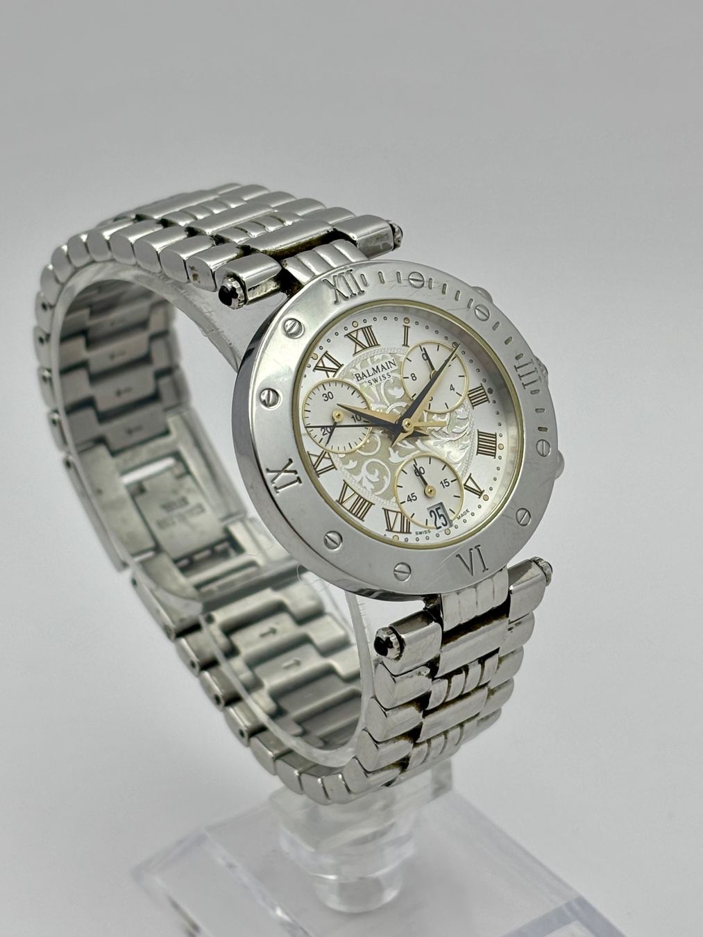 Balmain Orologi: BALMAIN SWISS CHRONOGRAPH/DATE – Usato da Rorschach venduto da ZeitWerk.10 3