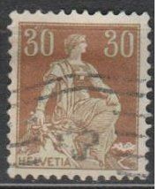 Alle Briefmarken: Helvetia mit Schwert 1908 – Gebraucht aus Castiel von mc2017 2