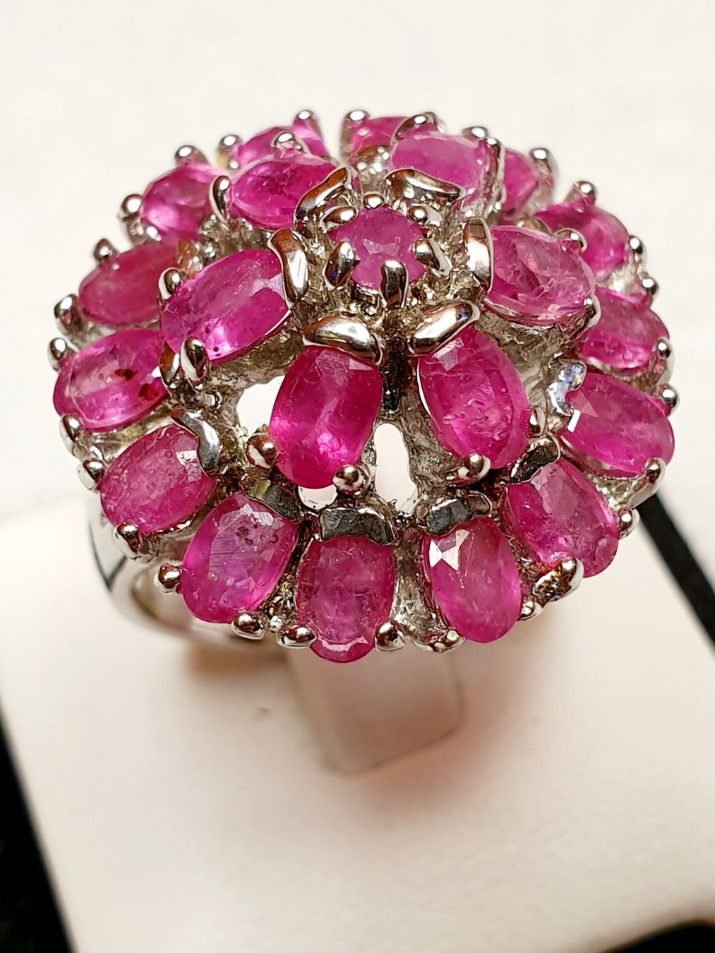 Bagues: Rubin Ring, Silber 925, neu ! – Neuf avec emballage d'origine à Zürich par adriben 7