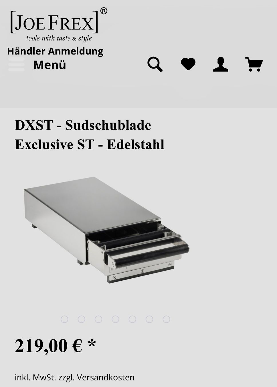 Cucine complete: NEUE Sudschublade/ Kaffeetrester Original Joe Frex – Usato da Zürich venduto da A255949