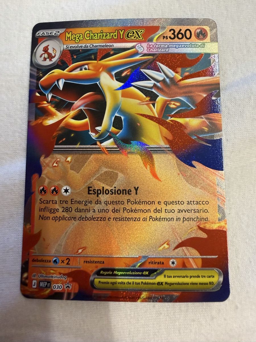 Pokémon Carte collezionabili: Mega Charizard Y ex (MEP030) – Nuovo (secondo la descrizione) da Vevey venduto da Matx