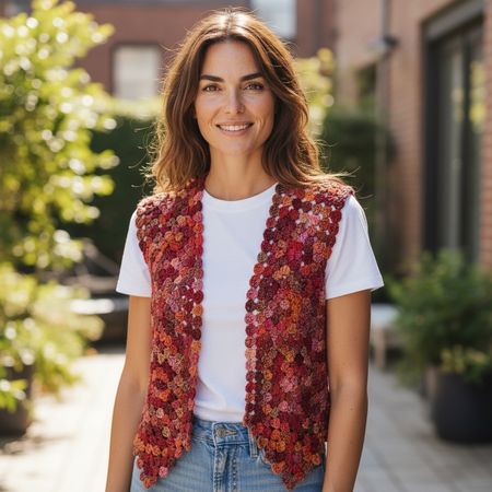 Gilet fait main - neuf - taille M